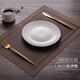 onlycook家用西餐墊防滑隔熱墊餐桌墊子餐布 輕奢餐具墊防燙杯墊 咖啡色4張
