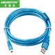 艾莫迅 用于松下FP0R/AFPX/A5伺服驅(qū)動(dòng)器系列PLC編程電纜usb-mini數(shù)據(jù)下載線連接線 編織藍(lán) USB-mini 1.5M