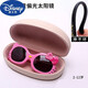 迪士尼（Disney）時(shí)尚兒童太陽(yáng)鏡防1紫外線寶寶墨鏡卡通可愛(ài)公主偏光太陽(yáng)眼鏡女童 3573:粉色+盒 3-12歲左右