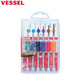 VESSEL日本進(jìn)口威威不銹鋼螺絲刀筆記本維修一字十字相機起子改錐工具 TD-56-2個(gè)十字4個(gè)一字
