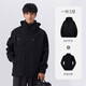 探拓（TECTOP）沖鋒衣三合一加厚防寒保暖戶外滑雪情侶登山服 05CF 經(jīng)典黑2XL