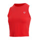 范斯蒂克跑步背心女瑜伽運動(dòng)無(wú)袖健身服防震美背外穿上衣夏 紅色 FBF2200602 XL