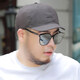 慕瑾繁飾 大頭圍帽子短檐短沿大碼鴨舌帽男大號大臉頭大加大棒球帽胖子 深灰色短沿 XL 加大碼(59-65CM)