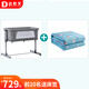 DANILOVE嬰兒床可折疊多功能便攜式床邊床可拼接大床睡床搖籃bb床 灰色+四件套裝