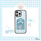 CASETIFY 三麗鷗家族-Cinamoroll 大耳狗x CASETiFY聯(lián)名 咖啡廳招牌菜單 適用于iPhone16/15/14 Plus/Pro/M 透明黑框 iPhone 15 Pro Ma