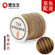靈久久漸變段染玉線(xiàn)DIY編織端午節五彩手鏈項鏈線(xiàn)材加密珠寶串珠線(xiàn) 敦煌彩/綠咖黃色 72號粗0.8mm