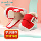 托姆貝克嬰兒學(xué)步鞋冬款加厚棉鞋0-1-2歲寶寶保暖鞋子 大紅色加絨16碼