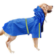 洛瑞夫 狗狗雨衣大型犬寵物狗雨衣中型犬大型犬金毛拉布拉多雨衣雨披 藍色 4XL