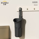 左都（ZUODU）雨傘收納桶傘套車(chē)載多功能防水筒放傘架家用收納盒自動(dòng)傘筒收納架 雨傘收納筒【硯墨黑】