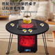 優(yōu)可立  UKL圍爐煮茶取暖器套裝 2000W大功率 多功能電暖烤火爐 全環(huán)繞即開即熱電暖桌AI語音變頻控制 仿真火 【帶桌套裝】方形炫彩款 語音變頻控制+藍牙音響