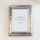 世裔 歐式高檔寬邊大氣金屬相框擺臺6寸照片相冊照片墻擺件紀念品畫(huà)框 銀色 1個(gè) 6寸（相片約10*15cm）
