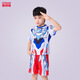 秋卷兒童奧特曼衣服男童套裝夏季小童寶寶速干運(yùn)動(dòng)服短袖短褲男孩服裝 澤塔 120 碼/參考身高105-115cm