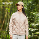 探拓（TECTOP）戶外輕薄羽絨服修身保暖羽絨外套 2347234YR 女款藕粉色M
