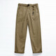 YZGF原走男式重磅純棉休閑褲日系復古原宿阿美咔嘰工裝褲寬松直筒褲子 卡其色 31