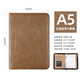 衛美 筆記本子活頁(yè)A5商務(wù)多功能經(jīng)理夾B5創(chuàng  )意拉鏈記事本帶計算器簡(jiǎn)約手賬加厚學(xué)生日記本計劃本可定制 卡其色-A5【拉鏈包】