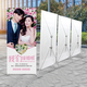 名揚百川立式X展架80x180婚禮迎賓結婚招聘落地式廣告海報設計定制易拉寶 美式可調X展架(單獨展架無(wú)畫(huà))