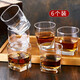 志方益加厚玻璃威士忌杯洋酒杯烈酒杯啤酒杯家用6只套裝歐式古典酒杯 大號(hào)四方杯6只套裝250ML 250ml 6個(gè)