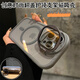 權(quán)速創(chuàng)意翻蓋護(hù)鏡支架適用iPhone15promax手機(jī)殼蘋果13新款14ProMax磁吸12透明13鏡頭膜男女款全包防摔 【鈦灰色】小怪獸磁吸護(hù)鏡支架透明殼 iPhone15Promax
