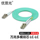 優(yōu)普光 電信級OM3萬(wàn)兆多模光纖跳線(xiàn)lc-lc-SC-FC-ST 雙芯尾纖 抗彎曲數據機房交換機光釬線(xiàn) 萬(wàn)兆多模雙芯LC-LC 2.0MM 雙工頭 15米