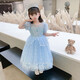 蓓然美2025愛(ài)莎公主裙女童連衣裙冰雪奇緣艾莎公主裙圣誕禮服生日禮物 公主裙+披風(fēng)+精美配飾10件套 130碼