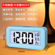 樂(lè )心（HIIN）電子表學(xué)生數字式鑰匙扣背包掛表夜光創(chuàng  )意ins桌面迷你簡(jiǎn)約小臺表 觸屏鬧鐘天空藍【3組鬧鐘】