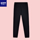 米寶兒（MIPP） 女童莫代爾棉打底褲春夏季薄款中大童3-12-15歲公主糖果色9分褲 「莫代爾九分」黑色-1條 160#【適合身高140-150cm】