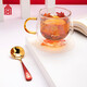故宮文化 觀魚知樂雙層玻璃杯套裝 馬克杯 咖啡杯 創(chuàng)意生日禮物 水杯