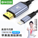 畢亞茲 lighting轉(zhuǎn)HDMI線 蘋果iPhone同屏線/投屏線器有線 轉(zhuǎn)換器手機(jī)平板連接電視 Lightning轉(zhuǎn)HDMI 可豎屏 1.8米