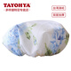 TAYOHYA滌綸防水防霉洗澡浴帽 花園玫瑰系列防油煙帽子洗澡頭套沐浴帽 藍(lán)色