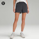 lululemon丨Luxtreme? 女士松緊腰修身款中腰短褲 LW7CP8S 石墨灰 S /6