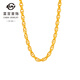 菜百首飾 黃金項鏈 時(shí)尚大氣黃金圓環(huán)絞絲鏈素鏈黃金鎖骨鏈 計價(jià) HJ 黃金項鏈 約22.91g 約50cm