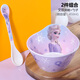 迪士尼（Disney）兒童餐具寶寶密胺脂餐盤(pán)嬰兒輔食碗家用卡通愛(ài)莎公主湯碗手柄飯碗 愛(ài)莎深碗兩件