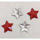 閃刻10個(gè)鋁制五角星徽章烤漆4cm紅五星胸章40mm徽胸徽帽徽舞臺表演用