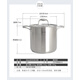 維樂仕（vcileshi）Deluxe德納斯18/10不銹鋼高深湯鍋大容量燉煮鍋電磁爐通用 德納斯24cm湯鍋