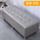 愛(ài)美穗換鞋凳家用門(mén)口儲物收納凳試衣間長(cháng)方形床尾沙發(fā)長(cháng)條凳可坐小凳子 灰色 加厚皮革 長(cháng)180寬50高40(儲物)不銹鋼地腳