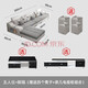 宣聽現(xiàn)貨布藝沙發(fā)簡約現(xiàn)代客廳沙發(fā)大小戶型簡歐實木沙發(fā)組合整裝家具 五人位+腳踏 乳膠版+茶幾電視柜 免洗科技布（拍下備注顏色）