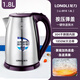 龍力（LONGLI）電水壺家用304不銹鋼全自動斷電開水壺大容量燒水壺煲水壺食品級電熱水壺新品 龍力LL-8918 1.8升容量 1.8L