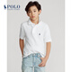 Polo Ralph Lauren 拉夫勞倫男童 經(jīng)典款棉質(zhì)網(wǎng)布短袖Polo衫RL32962 100-白色 M