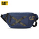 卡特（CAT）腰包胸包潮斜挎包手機包PU拼接iPad包 藍色 84050 運動(dòng)