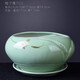 塵菁 陶瓷花盆帶托盤(pán)簡(jiǎn)約君子蘭蘭花盆創(chuàng  )意文竹發(fā)財樹(shù)吊蘭綠蘿盆栽家用室內花卉綠植盆景盆 梅子青700+梅子青864托盤(pán)】 中