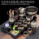 唐豐（TANGFENG） 紫砂自動(dòng)茶具套裝家用小套復(fù)古茶壺茶杯辦公待客泡茶神器全套 文定流水黑+竹韻自動(dòng)13頭+品圣