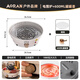 Aoran家用圍爐煮茶電圍爐電燒烤架室內電陶爐無(wú)煙烤火盆煮奶茶罐 電圍爐+烤網(wǎng)+600ML棕色罐罐壺 五檔調溫/插電即用（1000w功率）