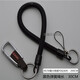 金達日美鑰匙扣腰掛伸縮鑰匙繩老人防盜防丟鎖匙扣創(chuàng  )意手機掛繩 2113扣30cm彈簧繩拉至2.0米 黑色