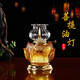 圓通 供佛酥油燈佛水晶液體防風(fēng)可調光油燈佛前供燈長(cháng)明燈 水晶菩提油燈（琥珀色） 中號/盞