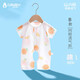 楚帝貝嬰（ChuDiBeiYing）嬰兒衣服夏季薄款透氣短袖連體衣哈衣爬服新生兒男女寶寶開(kāi)襠褲 檸檬片 73(建議4-8個(gè)月)