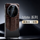 朗斯狄 華為mate60RS非凡大師手機殼真皮保護套mate60pro全包防摔后蓋商務(wù)皮質(zhì)定制男女款 鱷魚(yú)紋棕色送膜 華為mate60RS非凡大師