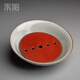 禾陽(yáng)大壺承干泡臺汝窯儲水干泡盤(pán)養壺托壺墊茶承茶具配件開(kāi)片復古 官窯大號壺承