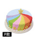 許愿一刻 彩虹生日蛋糕兒童送男孩女孩當(dāng)日送達(dá)同城配送 七色彩虹蛋糕P款 6寸