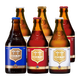 智美（Chimay）比利時(shí)原裝進(jìn)口修道院啤酒 精釀啤酒 智美紅白藍(lán)帽組合 330mL 6瓶