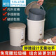 茶花（CHAHUA）腳踏式垃圾桶帶蓋家用大號廚房客廳衛生間垃圾分類(lèi)紙簍 腳踏式 咖色 9.6L _1個(gè)